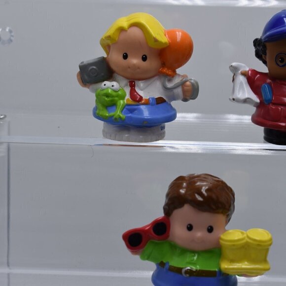 Fisher-Price Little People Figurines Robin Bond Boy Car Mechanic Pirate n Coffee - Picture 2 of 5